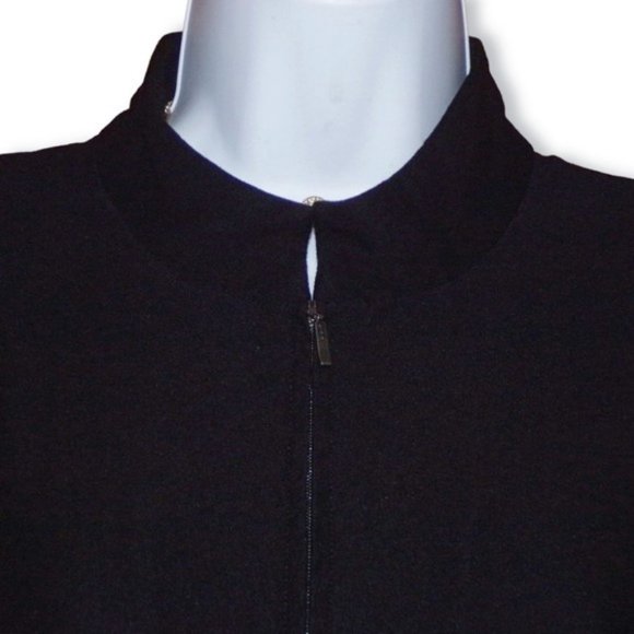 Eileen Fisher Front Zip Longline Knit Jacket/Tunic - Picture 5 of 7